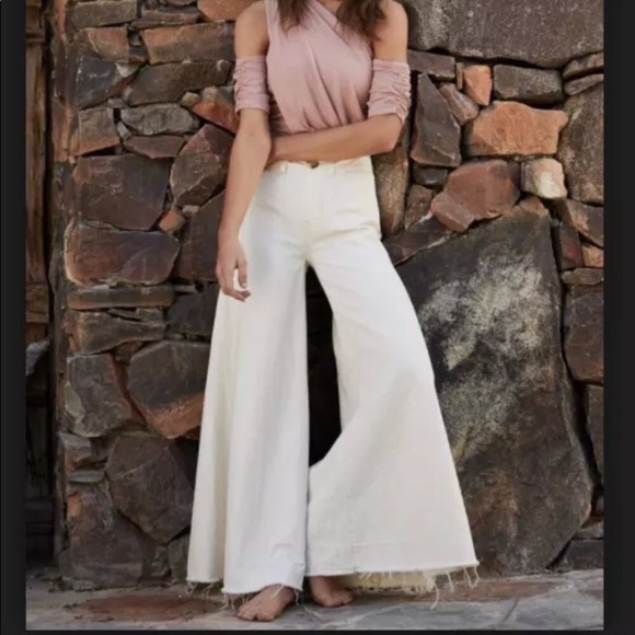 Free People Denim - Free people Run Through the Moss denim pants NWOT